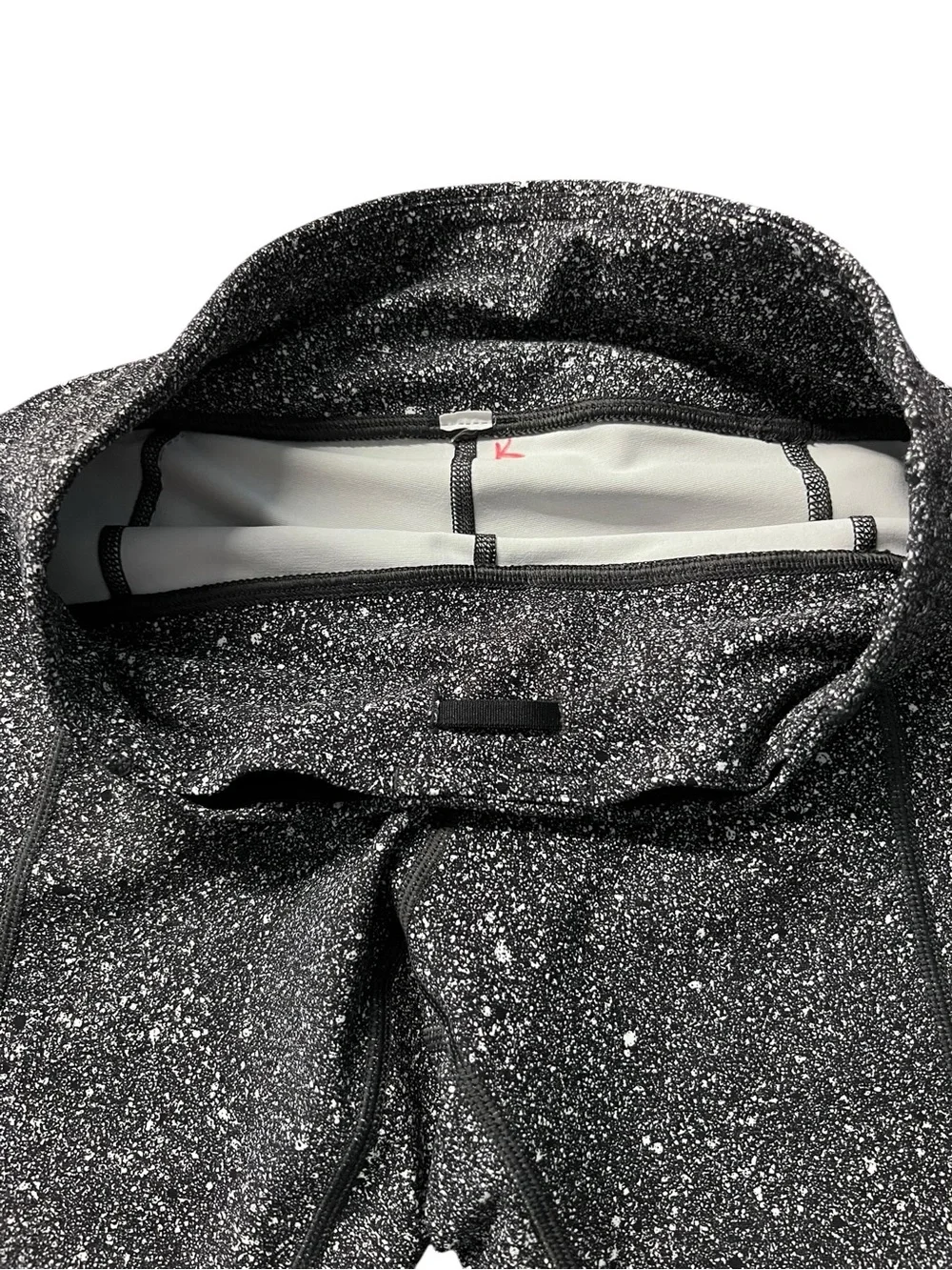Lululemon Tight Stuff II Black With White Speckles Athletic Leggings Size 6